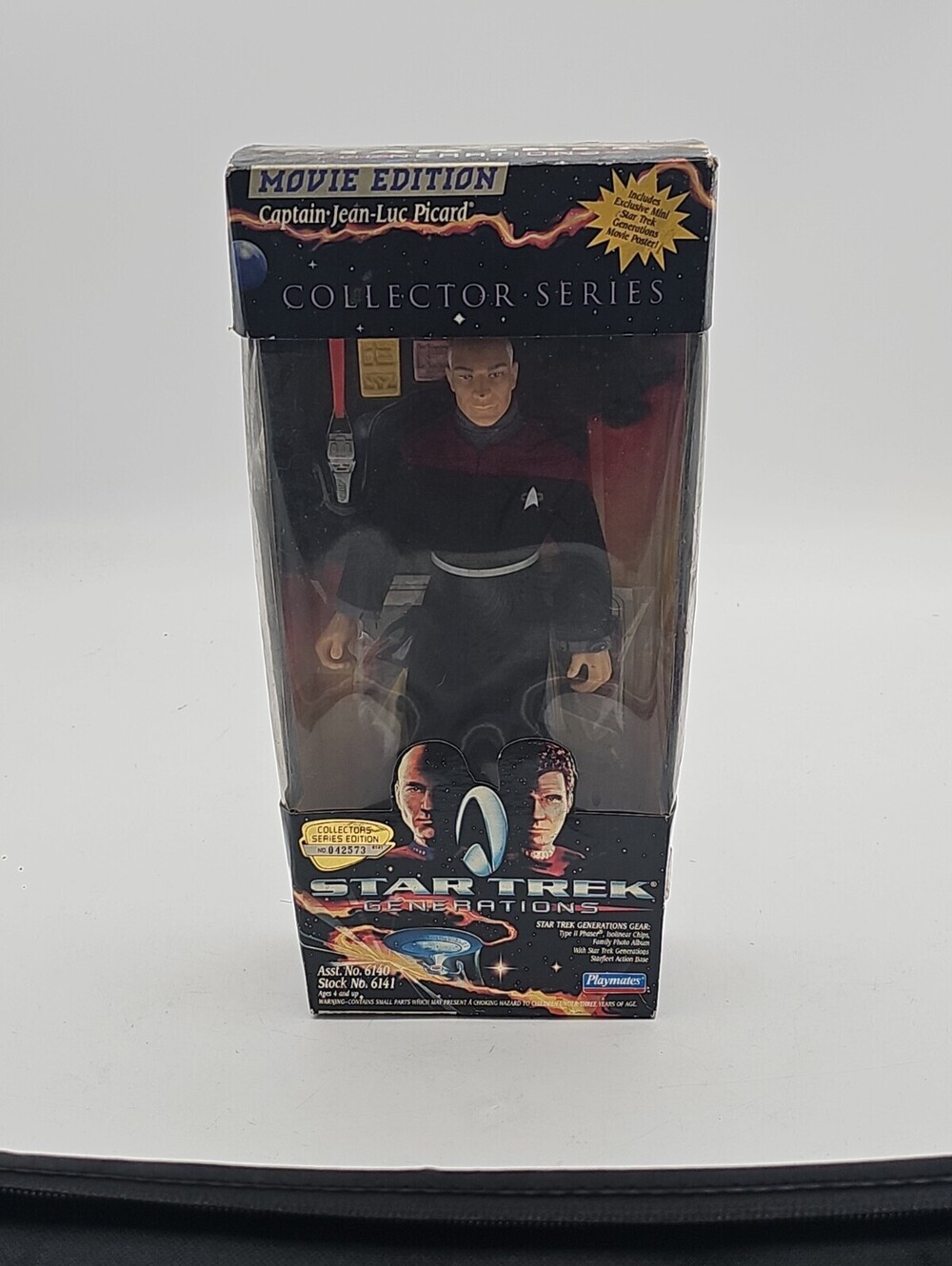 PLAYMATES STAR TREK CAPTAIN JEAN-LUC PICARD 9" ACTION FIGURE MOVIE EDITION 1994